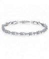 Tennis Bracelet Women Engagement Bridesmaids - white gold plated - C9189HTI5MR