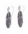 Bohemia Feather Antique Gold Brass or Silver Earring - Spunky Soul Collection - CM125DDM7S3