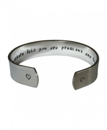 Godmothers Like You Are Precious And Few. Hand Stamped 1/2" Aluminum Cuff Bracelet - C712N3YD3YF
