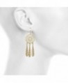 Lux Accessories Dreamcatcher Feather Earrings