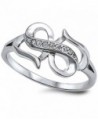 New Style Cubic Zirconia Infinity .925 Sterling Silver Ring Sizes 4-10 - CG11OELK7KB