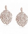 Carolee "Floral Lace-Bridal/Prom" Dramatic Floral Pierced Drop Earrings - Rose Gold - CR129IWZP3J