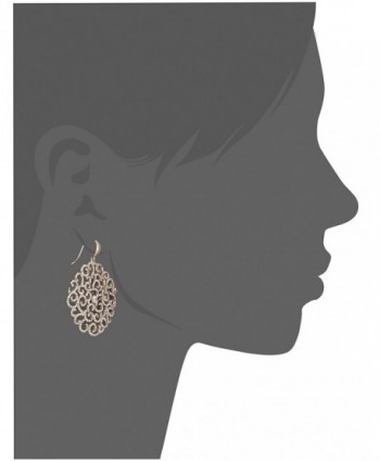 Carolee Lace Bridal Dramatic Pierced Earrings