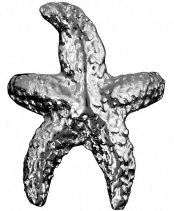 Star Fish Ear Cuff Earring Wrap Non-pierced Left Rhodium on Sterling - CW1862SLU3Y