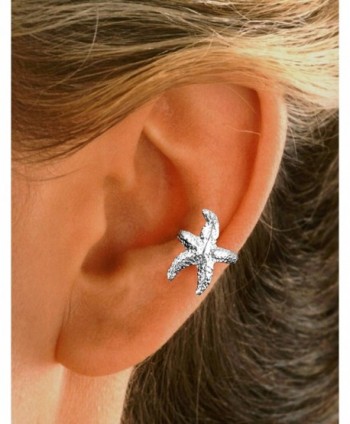 Ear Earring Non pierced Rhodium Sterling