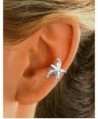 Ear Earring Non pierced Rhodium Sterling
