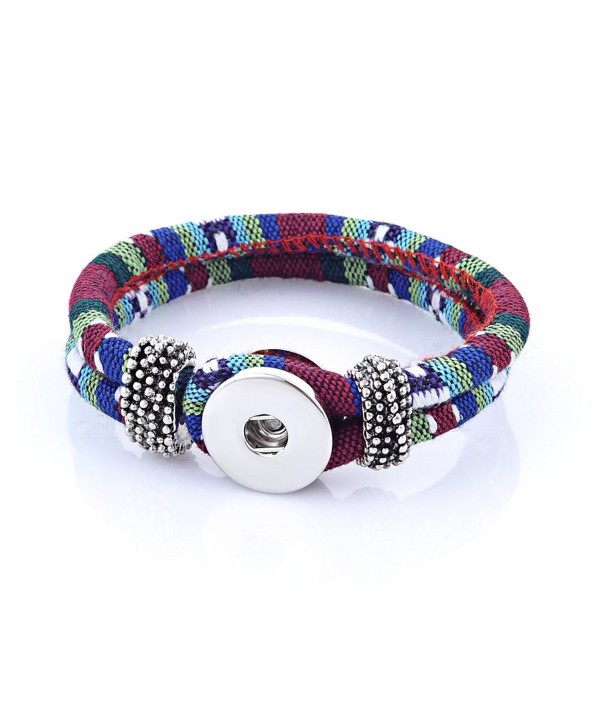Vocheng Snap Charms Bracelet 12 Colors 18mm Button Interchangeable Jewelry Nn-300 - C1129WNJ567