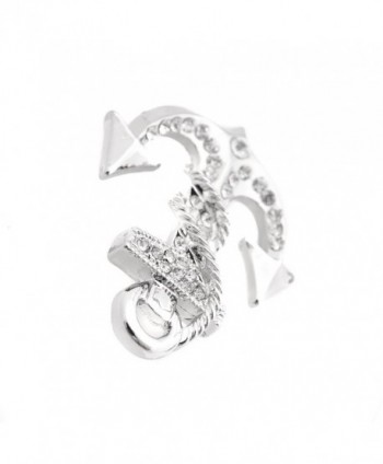 Spinningdaisy Silver Plated Crystal Anchor