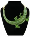 GALHAM - Huge Fashion Green Iced Out Crocodile Pendants Chunky Statement Necklace - CB11HUSHZW3