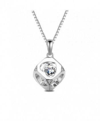 T400 Jewelers "Hollow Heart" Openwork 925 Sterling Silver Pendant Necklace- 18" Love Gift - CJ124MDPE2B