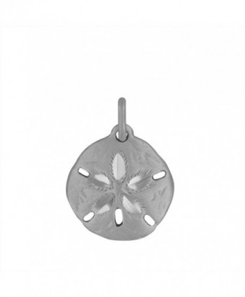 Sterling Silver Sand Dollar Charm Pendant - C0118GMHEXH