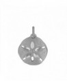 Sterling Silver Sand Dollar Charm Pendant - C0118GMHEXH