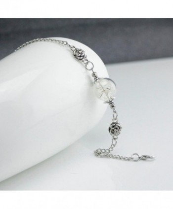 Baishitop Fashion Dandelion Specimens Bracelets in Women's Link Bracelets