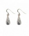 Sterling Silver Ancient Greek Key Drop Earrings - CQ119CNIOS3