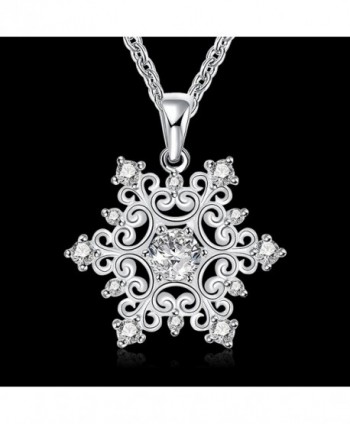 Happy Gogou Snowflake Necklaces Zirconia