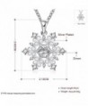Happy Gogou Snowflake Necklaces Zirconia in Women's Pendants