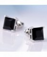 GULICX Diamante Square Pierced Earrings in Women's Stud Earrings