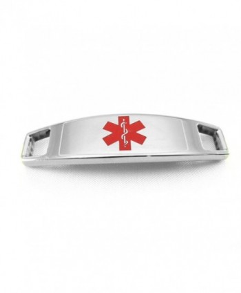 MyIDDr Steel Medical Attached Bracelet in Women's ID Bracelets