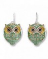 Baby Hoot Owl Enamel Dangle Earrings By Zarah - CX11UTUGGX3