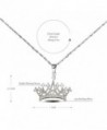 Sterling Silver Zirconia Pendant Necklace