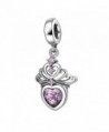 Sterling Princess Anniversary Charms Bracelet - pink - CF188IWQQQU