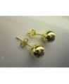Gold Plated Brass Ball Earrings in Women's Ball Earrings