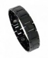 Tungsten Carbide Black Bracelet Magnetic Therapy Bar Links- 5/8 inch wide- - CG115K10ACX