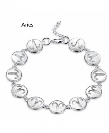 Zodiac II Sign Constellation Adjustable Bangle Bracelet - CA182K3ZIGZ