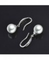 MASOP Earrings Dangle Simulated Silver