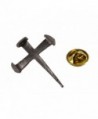 6030340 Rugged Cross Nail Lapel Pin Crucifix Brooch Tie Tack Jesus - CR11DZKZKDB