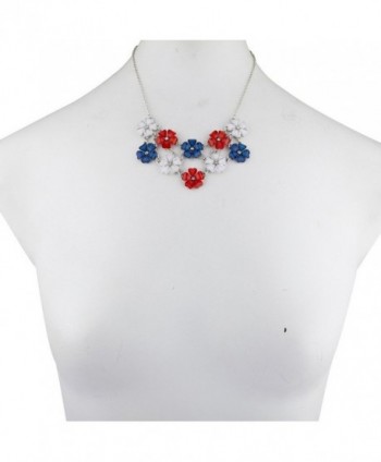 Lux Accessories Silvertone Statement Necklace