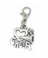 Jewelry Monster Clip-on "Love to Cheer w/ Cone" Charm Bead - CI11TADFQY9