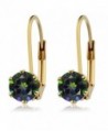 6 00MM Mystic Gemstone Leverback Earrings in Women's Drop & Dangle Earrings