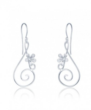 MBLife 925 Sterling Silver Musical Note and Daisy Flower Dangle Earrings - CO12N5R9KL5