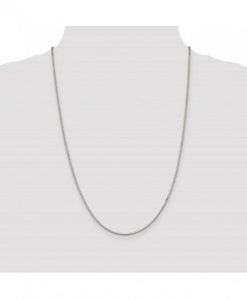 Sterling Silver Solid Polished Necklace in Women's Chain Necklaces