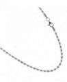 Rice Bead Sterling Silver Chain. 2.4mm by 3.5mm Italian Necklace. 7-8-9-10 Inches - C1185O0CUI5