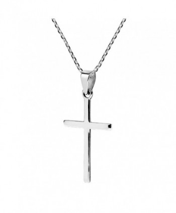 Simple Christian Sterling Pendant Necklace