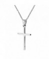 Simple Christian Sterling Pendant Necklace