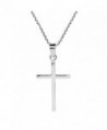 Simple Christian Sterling Pendant Necklace in Women's Pendants