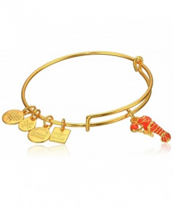 Alex and Ani Womens Charity By Design Lobster Bangle - Rafaelian Shiny Gold - CK12EPJP9OF