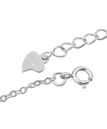 LovelyCharms Sterling Silver Jewish Bracelets in Women's Anklets