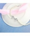 Angelady Bracelet Zirconia Birthday Anniversary in Women's Strand Bracelets
