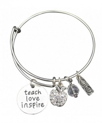 Infinity Collection Teacher Bracelet- Teacher Jewelry- Teacher Gift - Show Your Teacher Appreciation - C612KXL5MAT