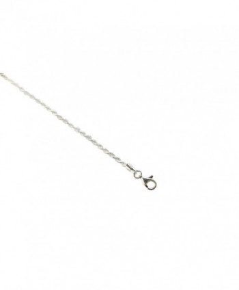 Sterling Silver Diamond Italian Necklace in Women's Chain Necklaces