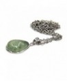 Natural Gemstone Prehnite Pendant Necklaces in Women's Pendants