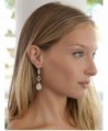 Mariell Dramatic Micro Pave Wedding Earrings