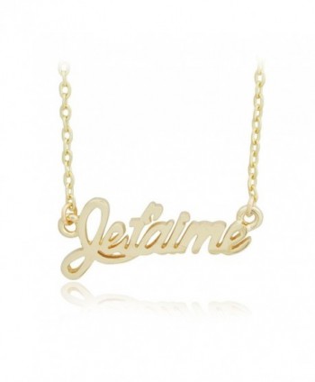 Jane Stone Monogram Necklace Personalized Name Pendent Charm Statement Gold Tone - Jetaime - C1121SU1TC5