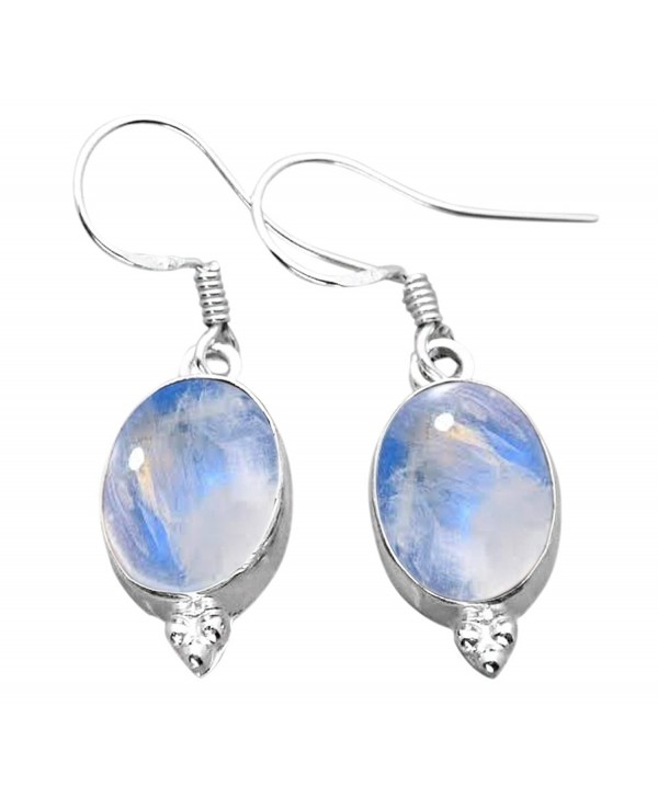 12 00ctw Moonstone Silver Sterling Jewelry - Rainbow Moonstone - CM125BM0A2Z