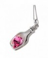 Lookatool New Women Ladies Fashion Popular Crystal Necklace Love Drift Bottles - C2129TH2UAN