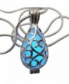 Wishing Teardrop Fairy Magical Fairy Glow in the Dark Necklace-blue-sil - CG11WNY1BFL